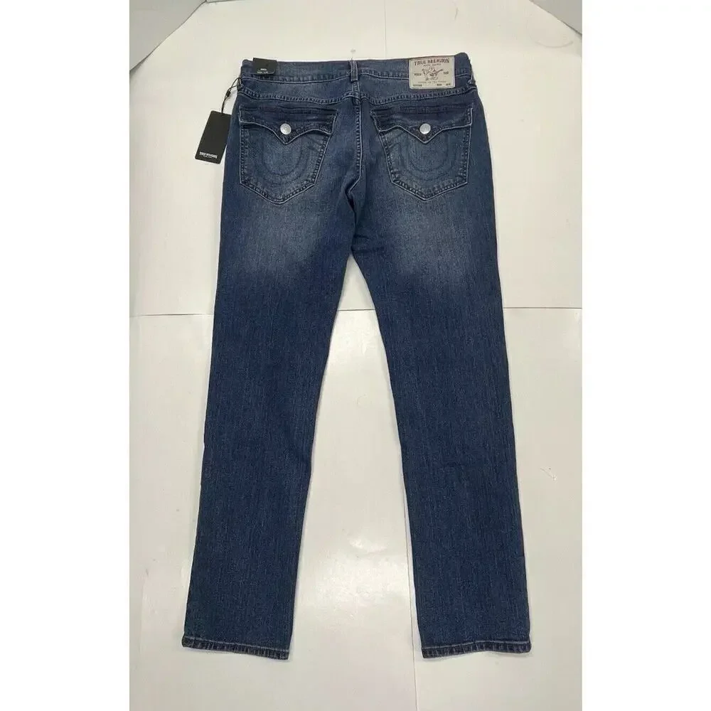 True Religion Rocco Men's Jeans Flap Pockets Relaxed Skinny Size 34X22 (34X31.5)